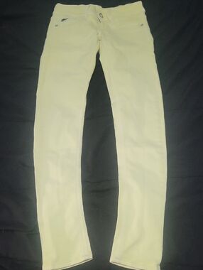G-star Raw "Lynn" Size 26x32 Bleach Yellow Skinny Jeans